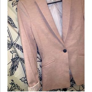 H&M quarter sleeve light pink blazer 4